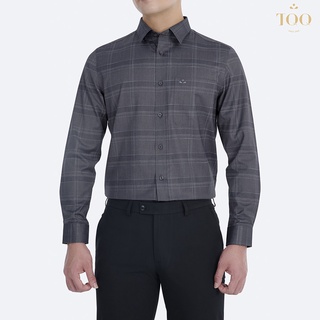 Áo sơ mi dài tay TQQ dáng slimfit công sở ôm nhẹ K379CS - CSB màu ghi