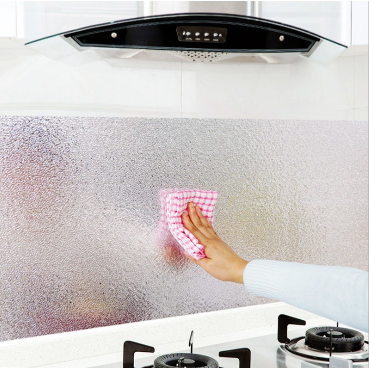 [FREESHIP] Cuộn giấy bạc dán bếp cách nhiệt, decal dán tường nhà bếp chống thấm bền đẹp (2 mét khổ 60cm)