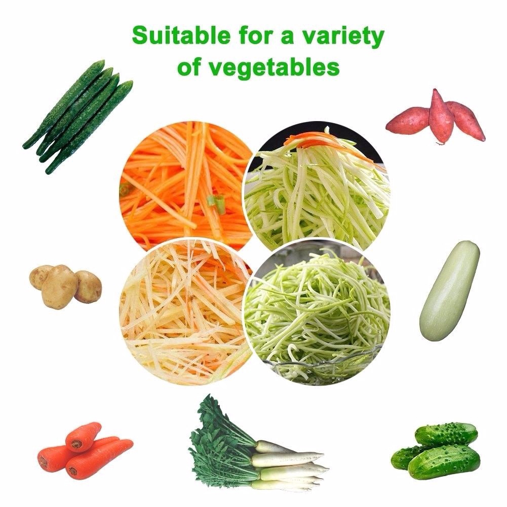 Spiral Slicers Vegetable Spiralizer Good Grips 3-Blade Hand-Held Spiralizer Tophope