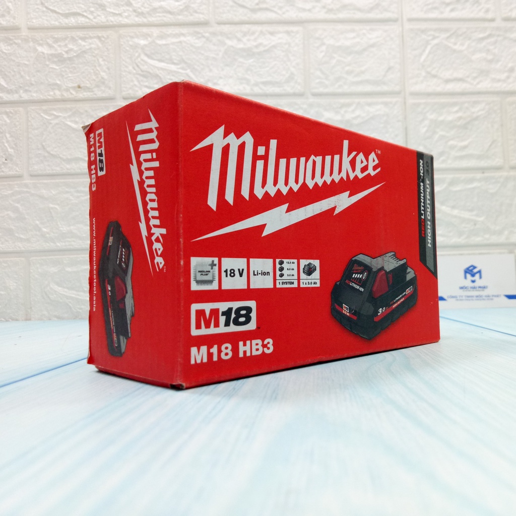 Pin Milwaukee 3Ah M18 High output M18HB3 Chính hãng