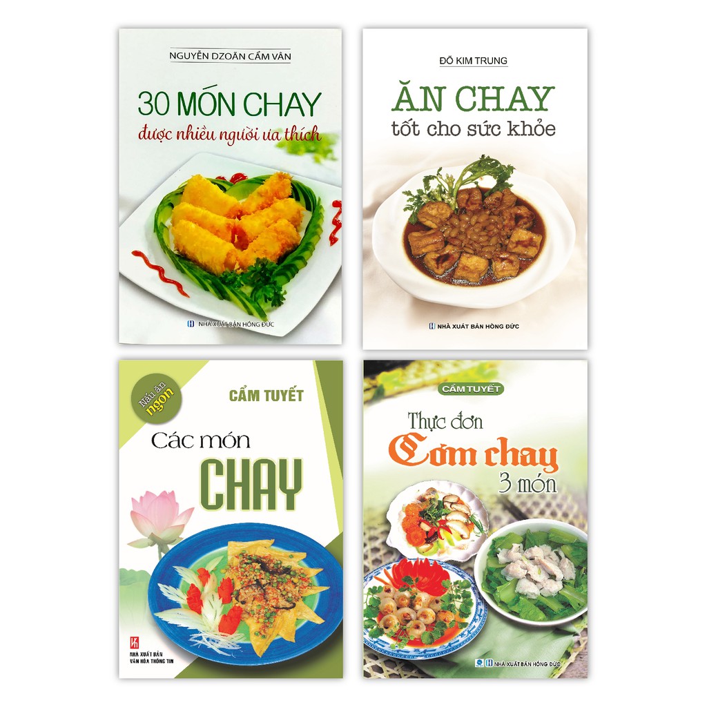 Sách - Thực Đơn Cơm Chay 3 Món - Các Món Chay - Ăn Chay Tốt Cho Sức Khỏe - 30 Món Chay Được Nhiều Người Ưa Thích (Bộ 4c) | BigBuy360 - bigbuy360.vn