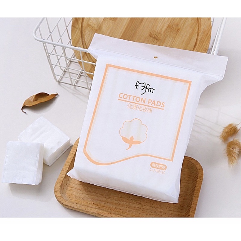 Bông Tẩy Trang 3 Lớp Cotton Pads 222 Miếng Tẩy Trang Da Mặt