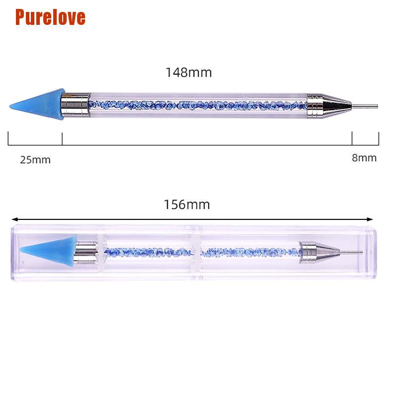 1 Cây Bút Hai Đầu Đính Đá Pha Lê Trang Trí Móng Tay