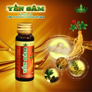 Yến Sâm Kingphar hỗ trợ tăng cường sinh lý phái mạnh, bồi bổ cho người suy nhược cơ thể (10 Chai)