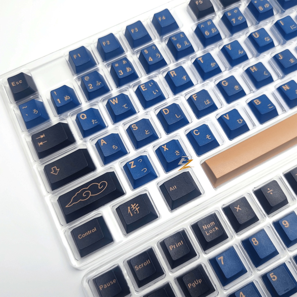 [Mã SKAMSALE03 giảm 10% đơn 200k] Keycap Cho Bàn Phím Cơ GMK Samurai Blue Thick PBT Cherry Profile 129 Phím