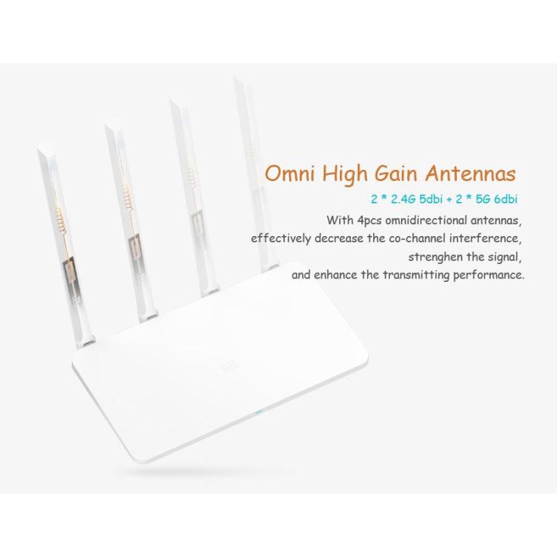Bộ phát Wi-Fi Xiaomi Gen 3G R3G băng tần kép, WAN/LAN Gigabit AC1200,USB 3.0, Rom Padavan Tiếng Việt - Rom Gốc