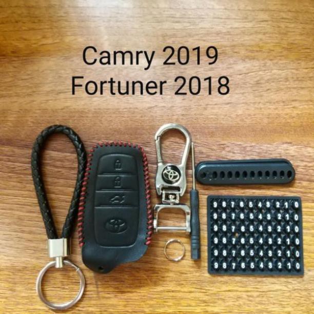 Bao da chìa khoá ô tô toyota camry 2019 fortuner 2018 MinhThu Auto Nội thất và các sản phẩm chăm sóc xe
