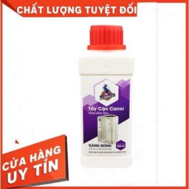 Nước tẩy cặn canxi vách kính phòng tắm, gương siêu sạch Sabo K không mùi