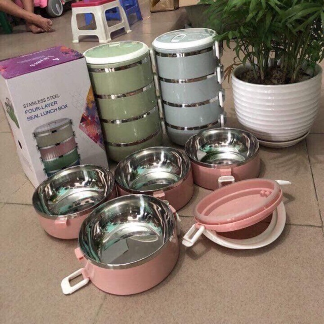 cặp lồng cơm lúa mạch 4 tầng loại đẹp | BigBuy360 - bigbuy360.vn