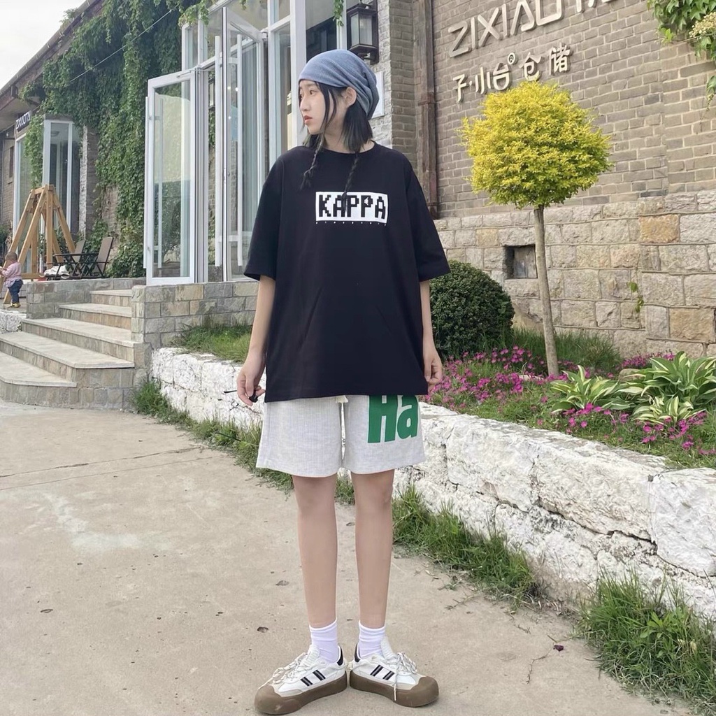 Quần Đùi Chữ AA PEONYB Unisex [FREESHIP]  Short form rộng cạp chun in hình thể thao kiểu dáng năng động hàn quốc