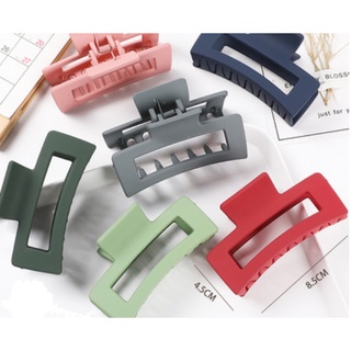 Kẹp càng cua nhựa lì hình chữ nhật thời trang phong cách Hàn Quốc