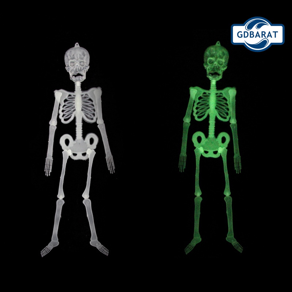 Mô Hình Bộ Xương Người Bằng Nhựa Dạ Quang Độc Đáo Trang Trí Halloween