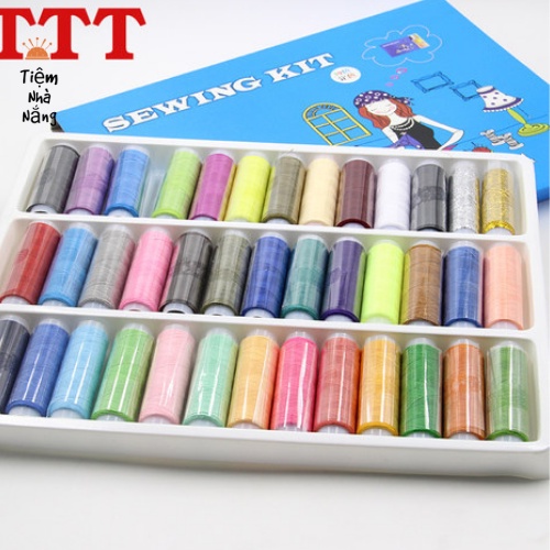 Set chỉ may 39 màu chỉ