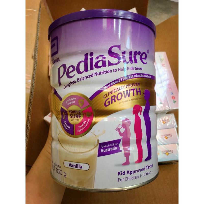 Sữa Pediasure Úc 850g vị vani (date 6/2022)