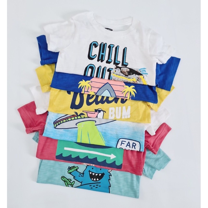 [Chọn màu] Áo Thun Bé Trai Oldnavy Vải Mềm Mát size 1T-5T Bibo Store