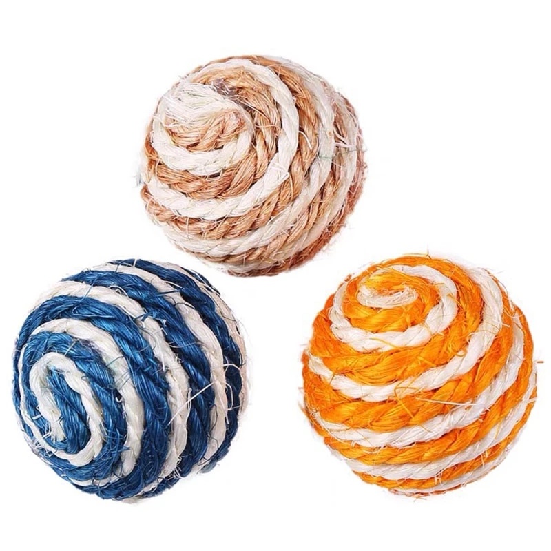 Quả bóng đồ chơi bện dây sisal dành cho mèo cưng