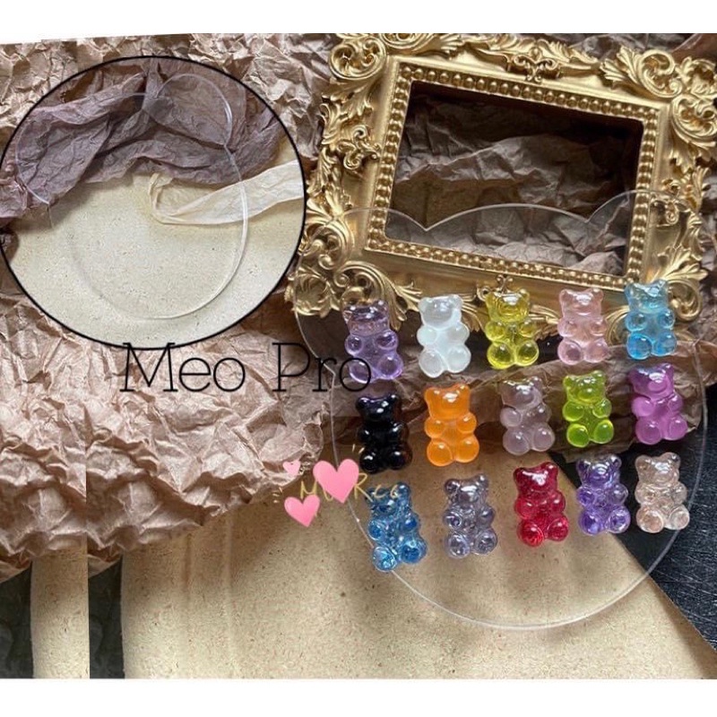 Khung mika chụp ảnh- pha màu - dán móng mẫu nail