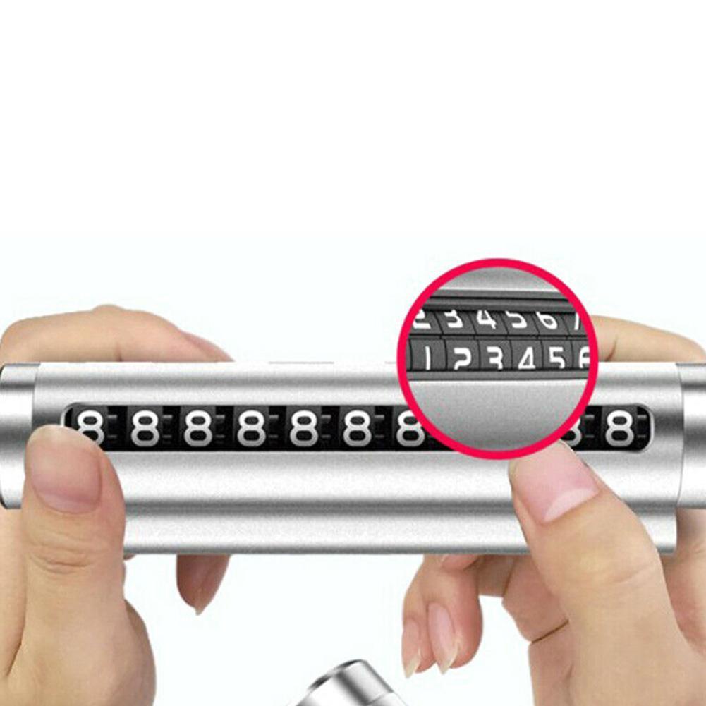 Thẻ Đỗ Xe Tạm Thời D3K2 Bằng Kim Loại Thiết Kế Xoay Tròn Thông Dụng Cho Xe Hơi