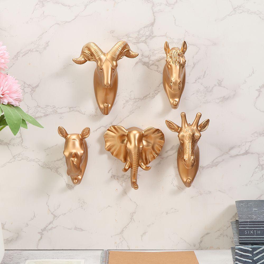 CONOPERY Móc Treo Áo Khoác / Mũ Gắn Tường Bằng Nhựa Resin Trang Trí Nhà Tắm