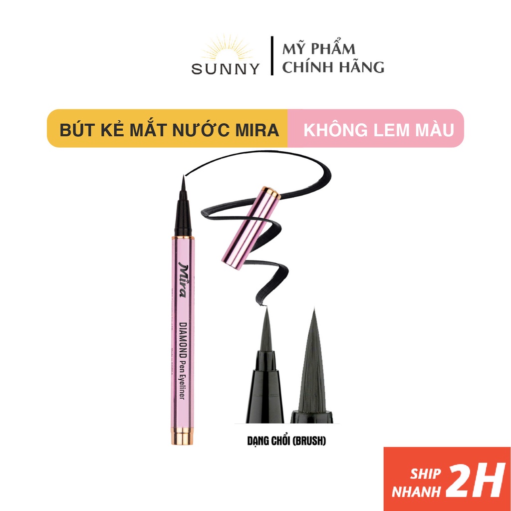 Bút kẻ mắt nước MIRA DIAMOND PEN EYELINER kháng nước lâu trôi đến 24h