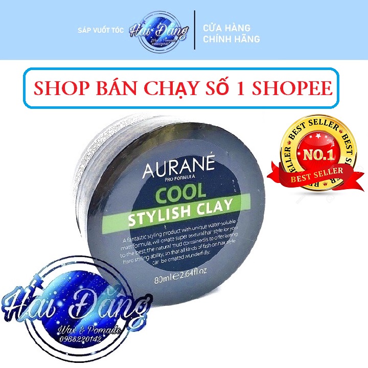 Sáp Vuốt Tóc Aurane cool stylish clay 80g - Nhập Pháp