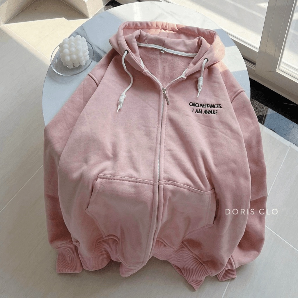 ÁO KHOÁC HOODIE NỮ PHỐI DÂY KÉO THỜI TRANG SIÊU TEEN HÌNH ẢNH SHOP CHỤP THẬT