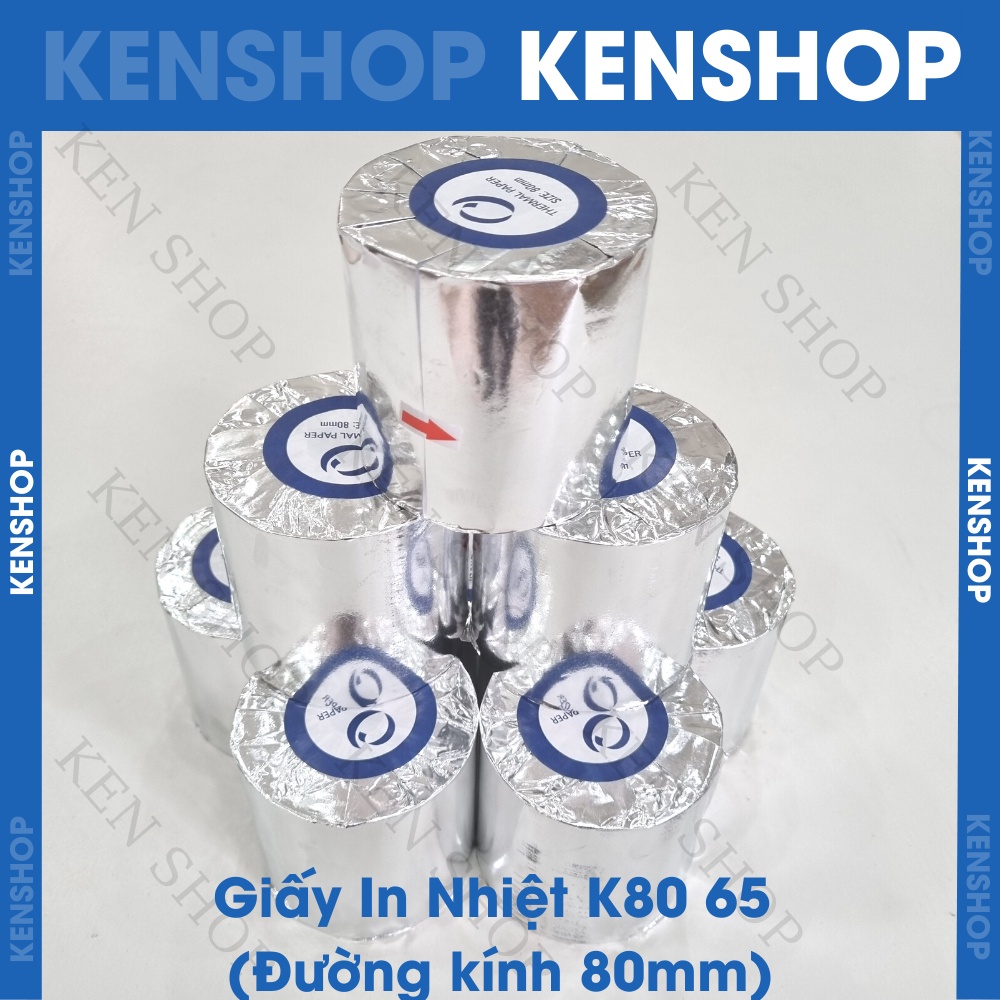 Giấy In Bill K80 đường kính 80 - Giấy In Nhiệt K80-80mm - giấy in pos ocha