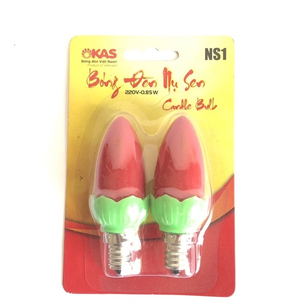 1 Cặp Ớt Led Okas NS1, 1W, vĩ( 2 bóng) dùng thay cho bóng đèn thờ, đèn lồng # đèn thờ # da nang