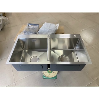 Chậu rửa bát 2 hố cực phẩm[ Hãng Kagol/Avento Bảo hành 3 năm]