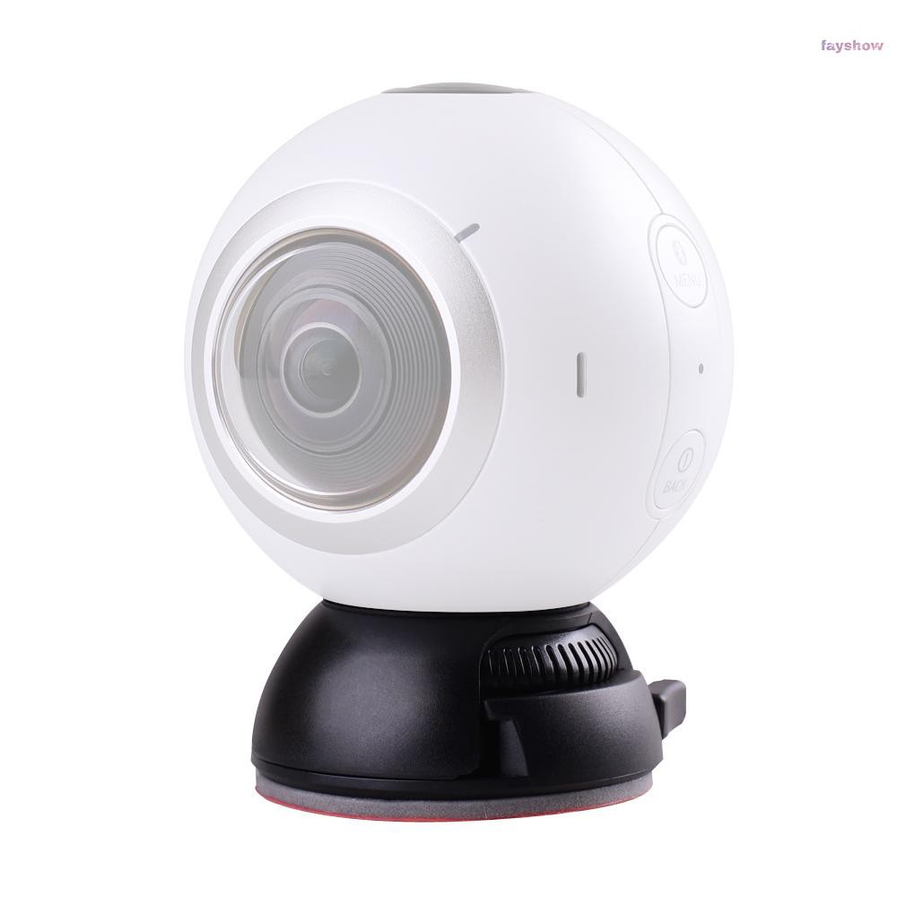 Giá Đỡ Máy Ảnh Tháo Lắp Nhanh Có Khóa Dán Cong Và Đế Phẳng Thay Thế Cho Samsung Gear 360 Camera Ricoh Theta S / Sc / M15 & Sports Panoramic W / 4