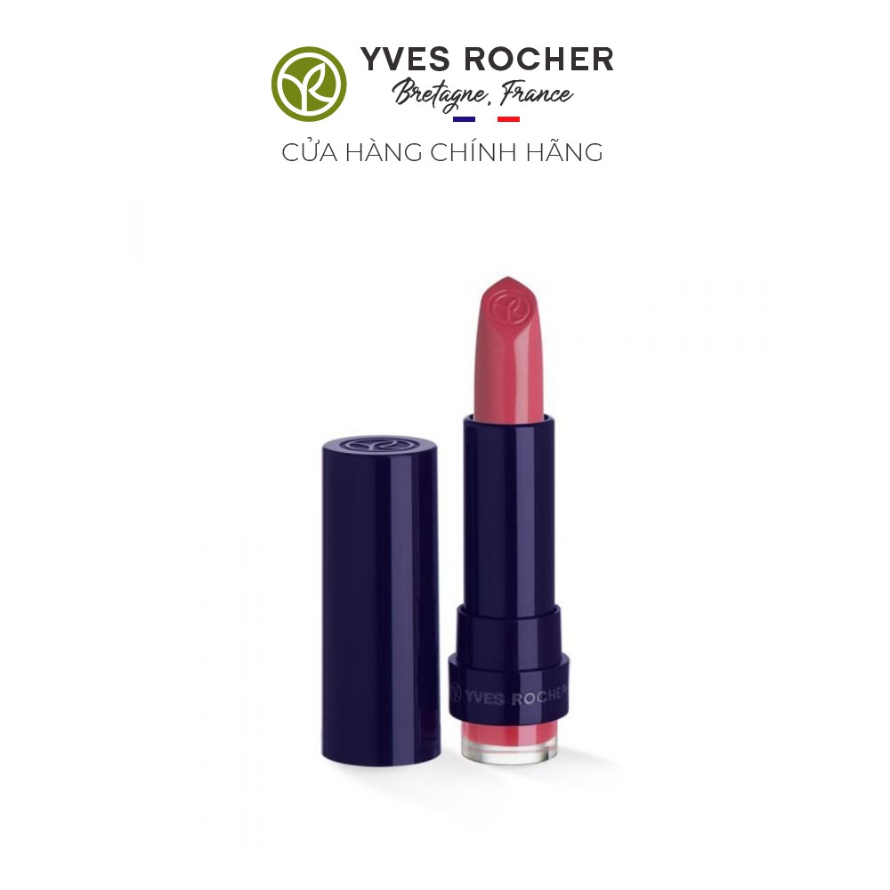 Son Môi Yves Rocher Rouge Vertige Brilliant Satin Lipstick 45 Pink Sorbet - 3.7g