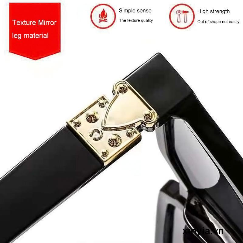 Kính Mát Gọng Vuông Phong Cách Cổ Điển Chống Tia Uv400 Cho Nam Nữ