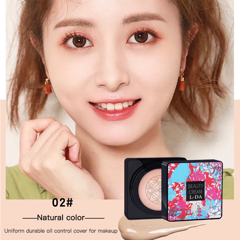 [Hàng mới về] Kem nền BB dạng lỏng dưỡng ẩm làm sáng da kèm cọ đầu nấm sử dụng tiện lợi | BigBuy360 - bigbuy360.vn