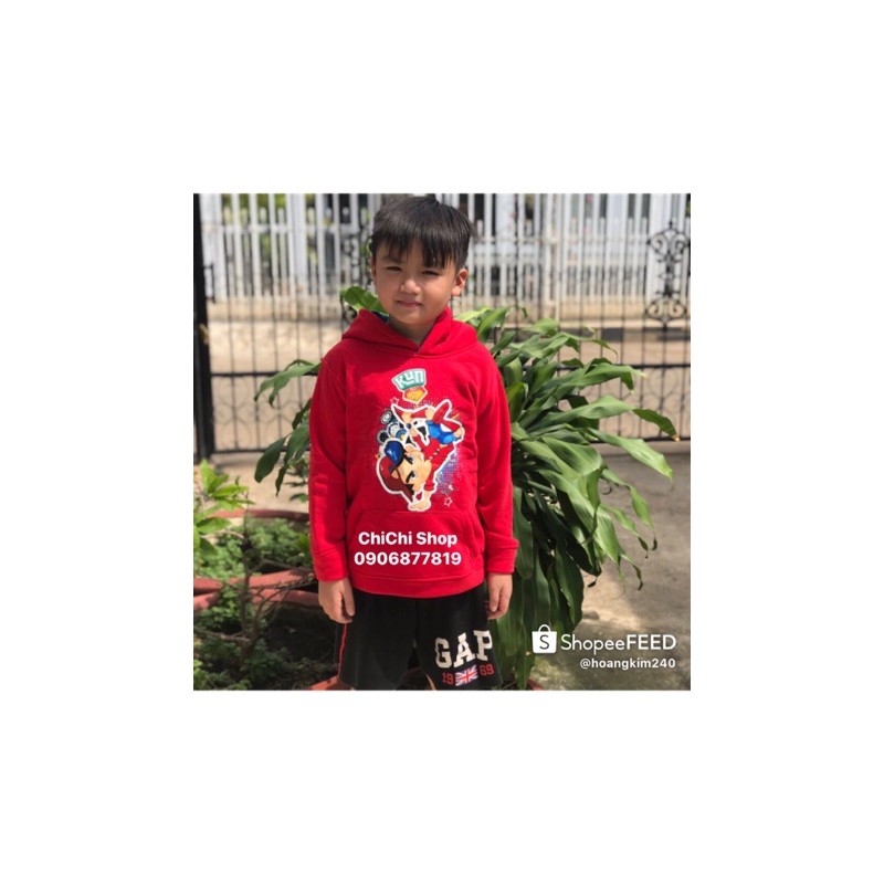 Áo Kun thun - áo hoodie dạ quang cho bé