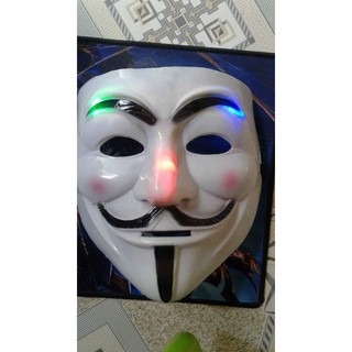 (HB)-MẶT NẠ HÓA TRANG HACKER ĐÈN LED 7 MÀU
