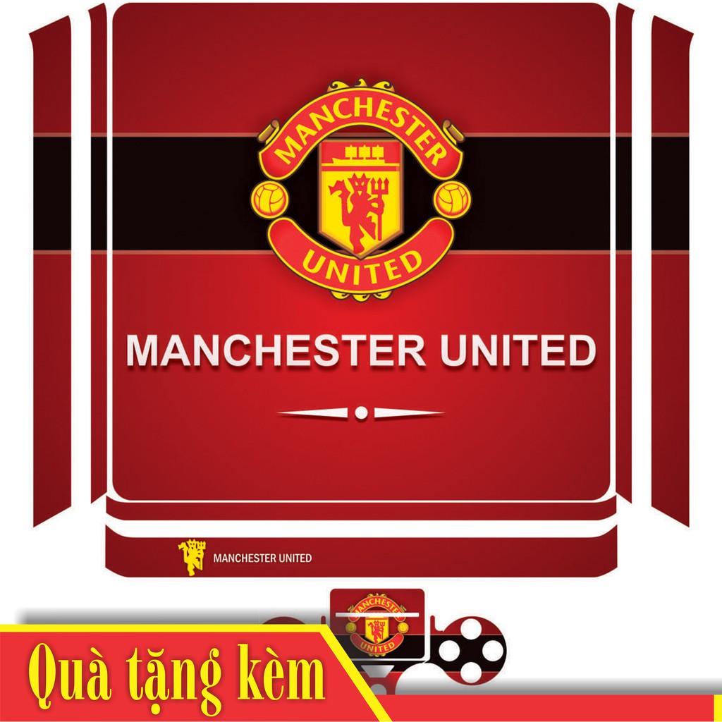 Skin PS4 Manchester united miếng dán trang trí bảo vệ decal máy game điện tử