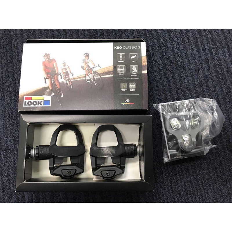 Pedal bàn đạp xe đạp Look kéo classic 3 kèm can chính hãng