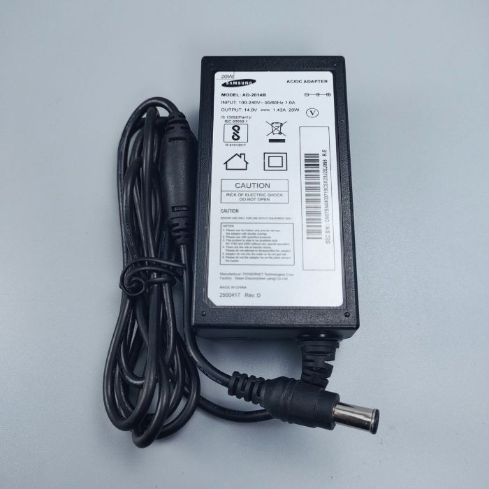 Adapter nguồn cho màn hình samsung 14v 1.43a