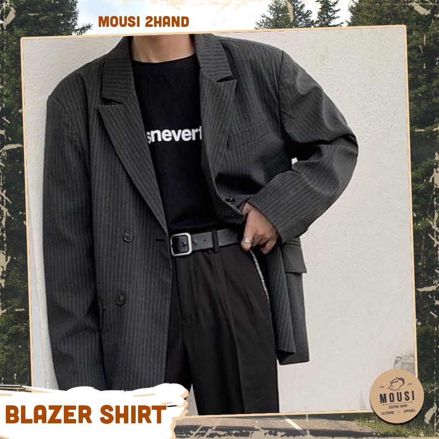 Áo blazer (vest) secondhand (2hand)- [𝐅𝐑𝐄𝐄 𝐒𝐇𝐈𝐏] - vintage, cổ điển, unisex-(inbox shop để được tư vấn size) Mousi 2hand