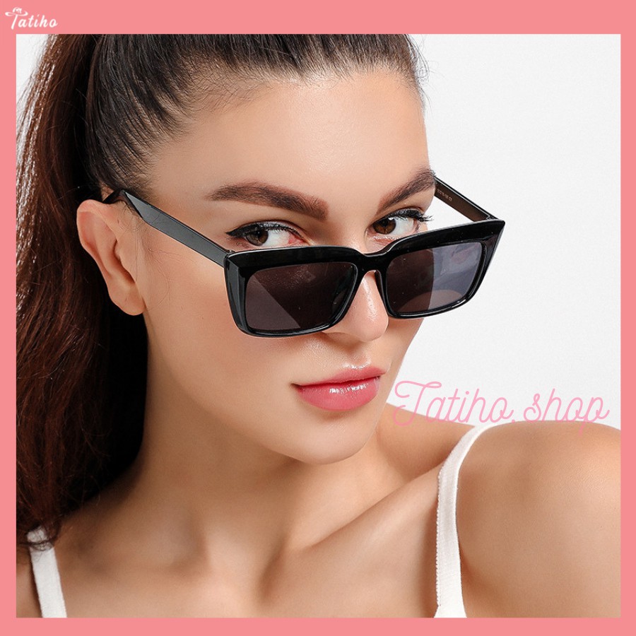 [Hàng Xịn, Giá Tốt] Kính Mát (Kính Râm) Nữ Cao Cấp Gọng Chữ Nhật Sang Trọng - Mã MK024