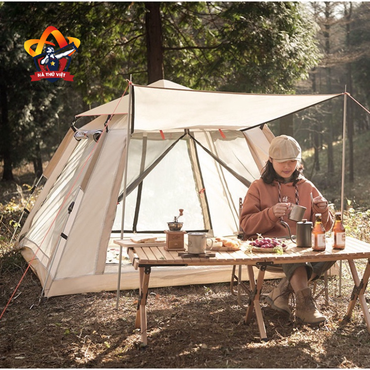 Lều dã ngoại tự bung 4-6 người chống nước chống tia tử ngoại KT 2m4x2m4 - Lều cắm trại du lịch-DCP8