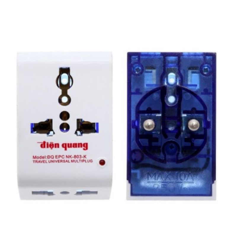 ( Rẻ sập sàn/ nhẹ phí ship) Phích cắm chuyển đa chiều Điện Quang ĐQ EPC NK-803-K