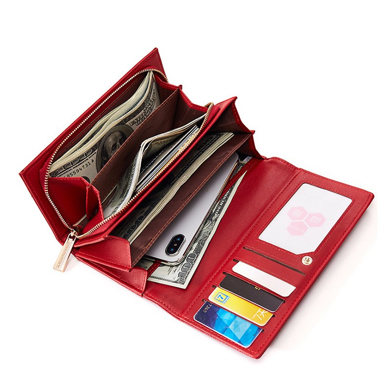 Ví nữ cầm tay dáng dài đẹp FOREVER FOR YOU nhiều ngăn thời trang cao cấp đựng tiền LUVADO VD305 | BigBuy360 - bigbuy360.vn