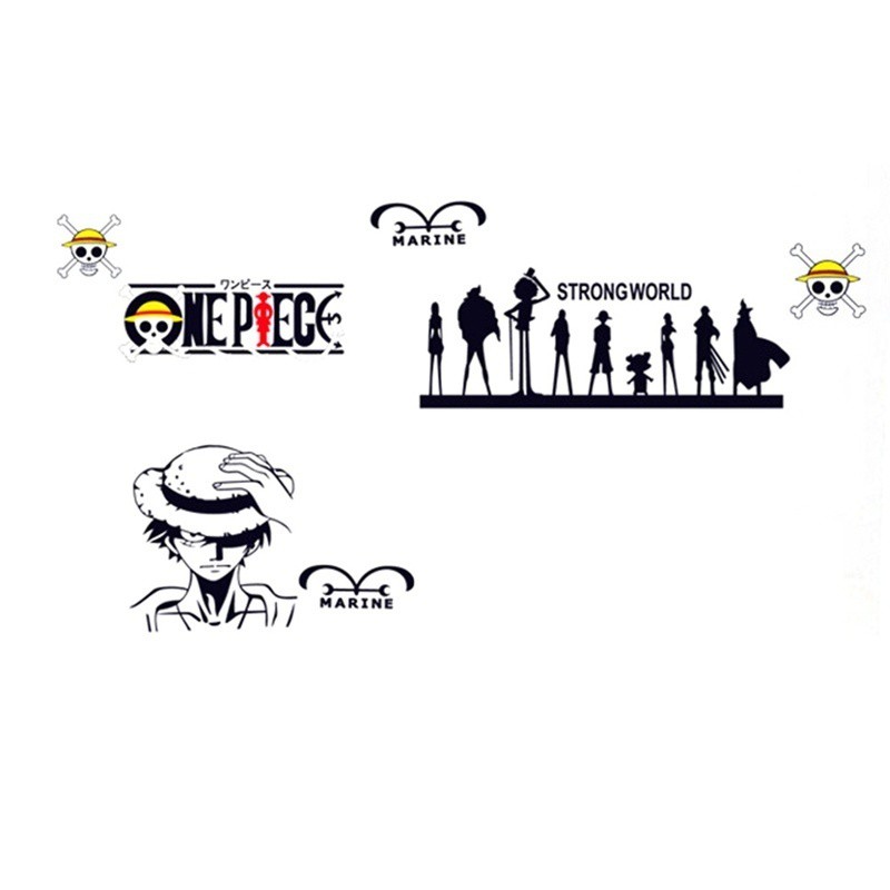 Decal dán trang trí hình One Piece 150 X 65cm | BigBuy360 - bigbuy360.vn