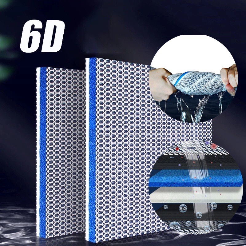 Tấm Lọc 6D Lọc Siêu Sạch Cho Bể Cá Cảnh, Thuỷ Sinh, Tấm Lọc Thế Hệ Mới