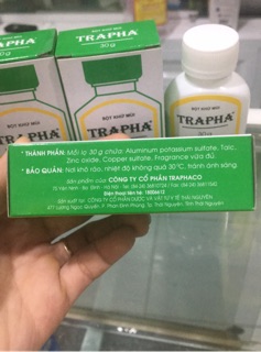 Bột khử mùi TRAPHA 30g