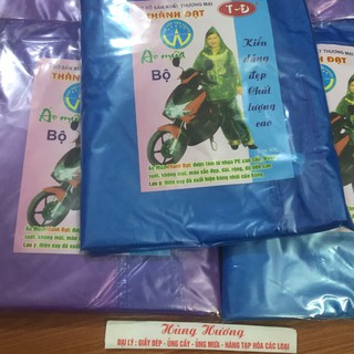 Áo mưa bộ nilon chống thấm nước Thành Đạt/ áo mưa đi phượt ( giá sỉ tốt - giao màu ngẫu nhiên)
