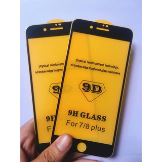 Kính cường lực 9d iphone 7plus/8plus đen siêu bền