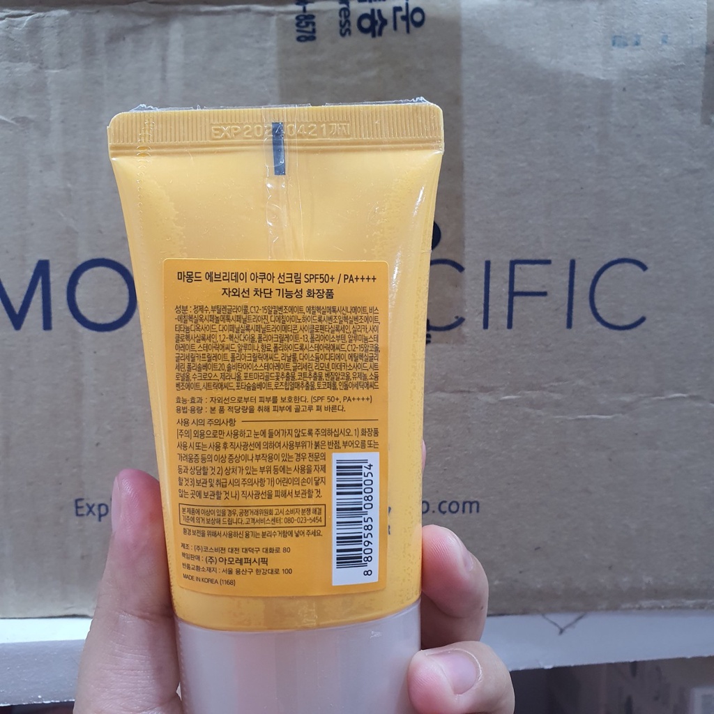 Kem Chống Nắng 👌 Mamonde Everyday Aqua Sun Cream SPF 50+ PA++++ 50ml 💚 Chính Hãng- Cho Mọi Loại Da | BigBuy360 - bigbuy360.vn