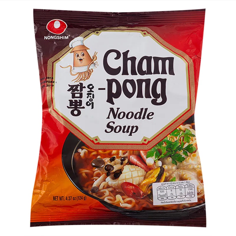 Mì Nongshim Champong vị Mực cay gói 124gr | BigBuy360 - bigbuy360.vn